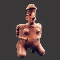 Sculpture NAKED PREGNANT WOMAN de la Galerie Mermoz