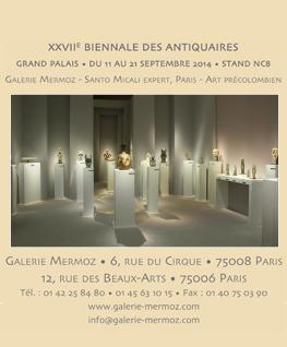 27e Biennale des Antiquaires | PARIS | Du 11 au 21 septembre 2014 par la Galerie Mermoz