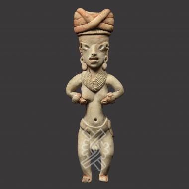 FEMME DEBOUT – PENA DEL TORO – MICHOACAN  – Mexique -Art précolombien de la Galerie Mermoz