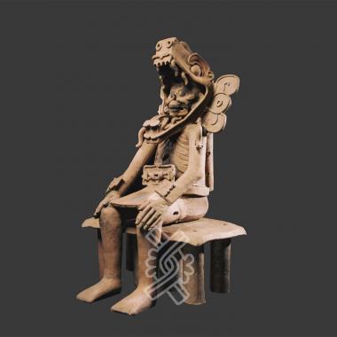 Seigneur de la Renaissance assis Totonaque El Zapotal Veracruz Mexique de la Galerie Mermoz