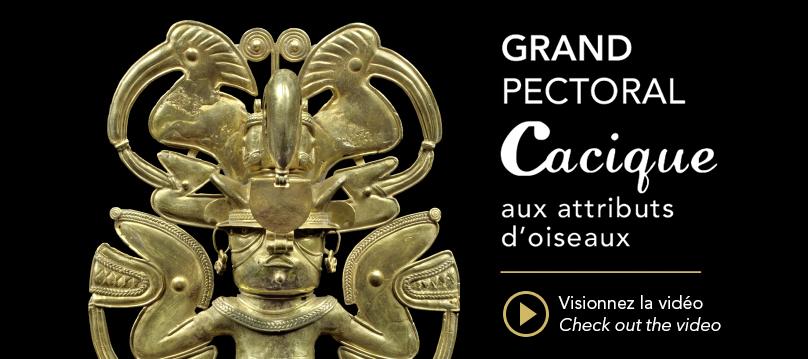 Large Cacique Pectoral with attributes of a bird by Galerie Mermoz